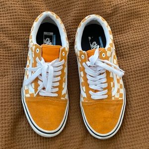 Yellow checkered vans